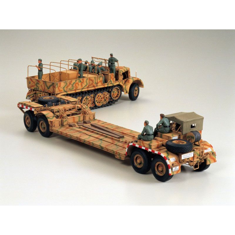 TAMIYA 1/35 GERMAN 18-TON HEAVY HALF-TRACK "FAMO" AND TANK TRANSPORTER SD.AH.116