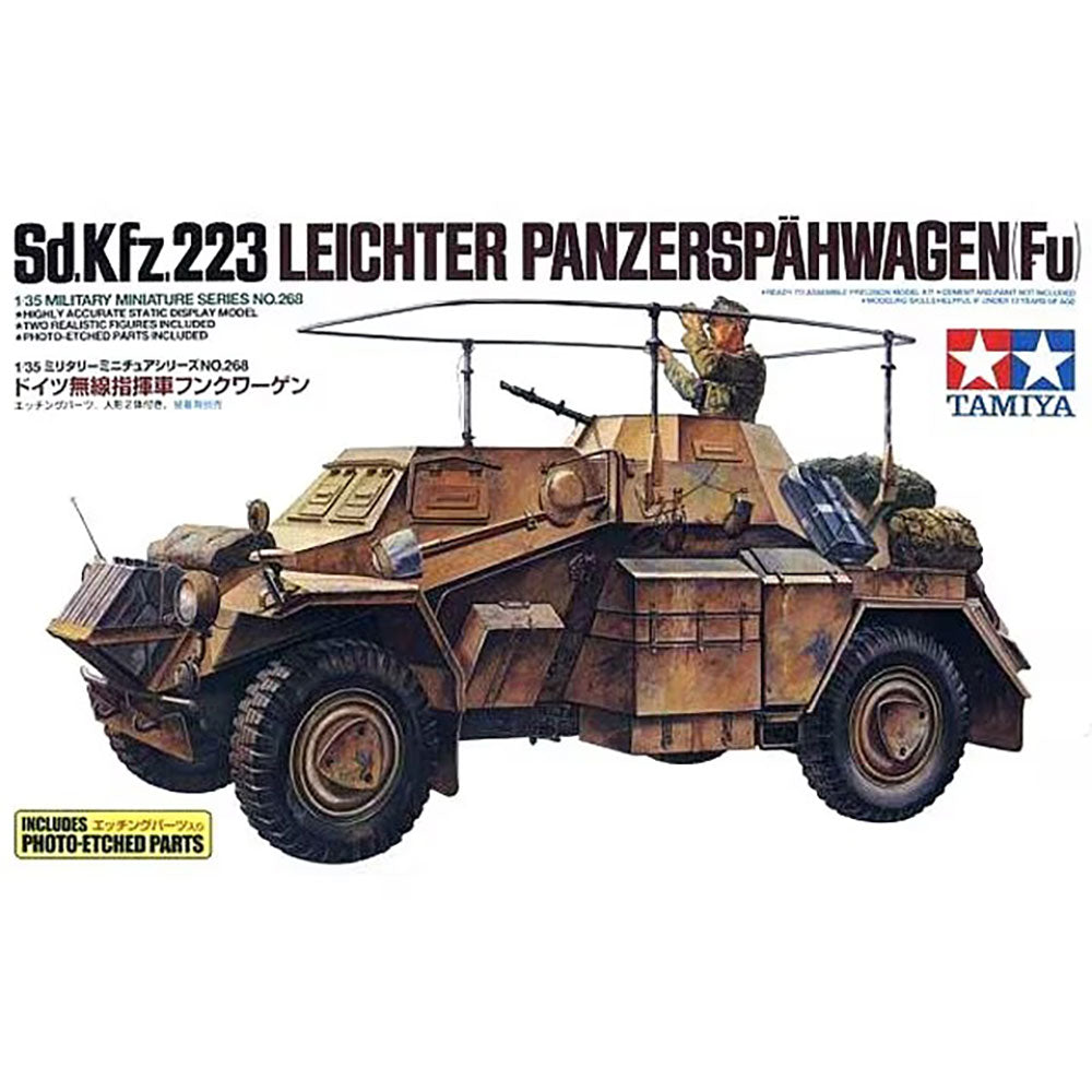 TAMIYA 1/35 SD.KFZ.223 LEICHTER PANZERSPAHWAGEN (FU) W/PHOTO ETCHED PART