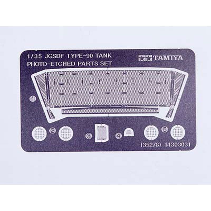 TAMIYA 1/35 JGSDF TYPE 90 TANK PHOTO EDGED PARTS SET