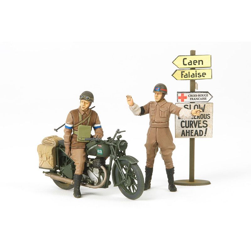 TAMIYA 1/35 BRITISH BSA M20 MOTORCYCLE W/MILITARY POLICE SET