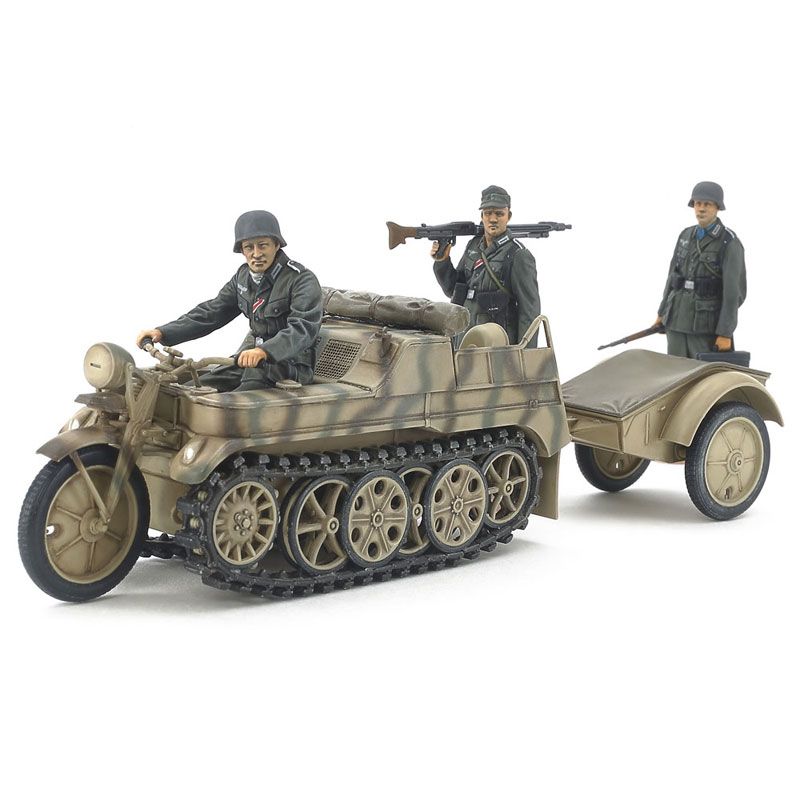 TAMIYA 1/35 GERMAN SD.KFZ.2 KETTENKRAFTRAD SET (MID-PRODUCTION)