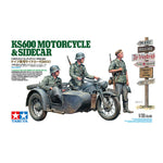 TAMIYA 1/35 GERMAN KS600 MOTORCYCLE AND SIDECAR