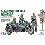 TAMIYA 1/35 GERMAN KS600 MOTORCYCLE AND SIDECAR