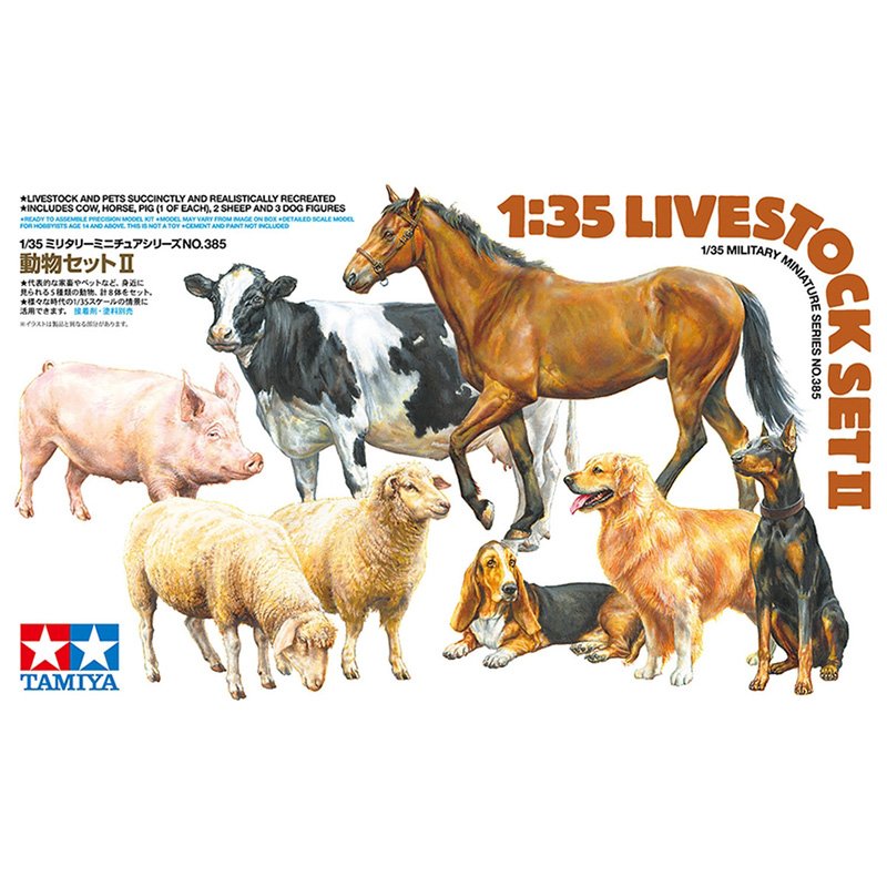 TAMIYA 1/35 LIVESTOCK SET II