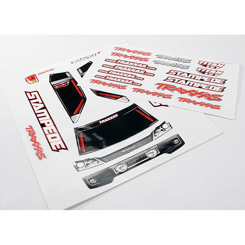 TRAXXAS DECAL SHEETS FOR STAMPEDE