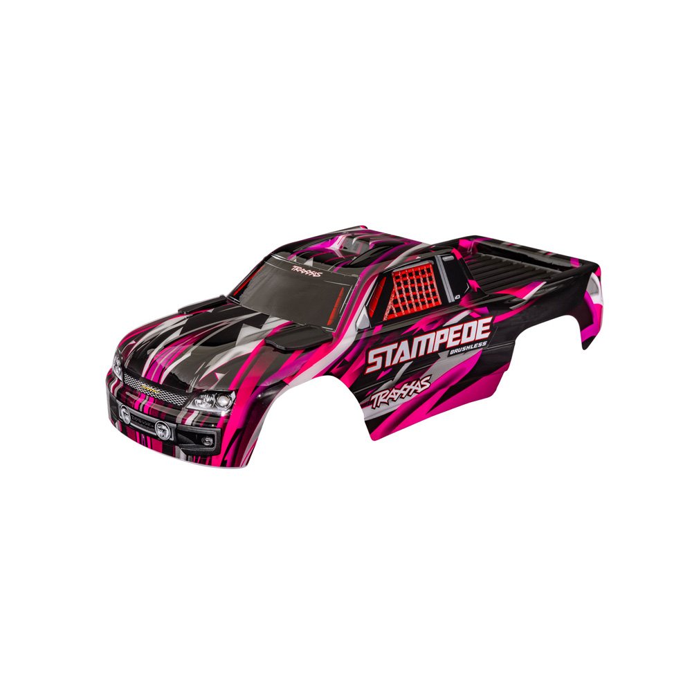 TRAXXAS STAMPEDE 2WD PINK CLIPLESS BODY