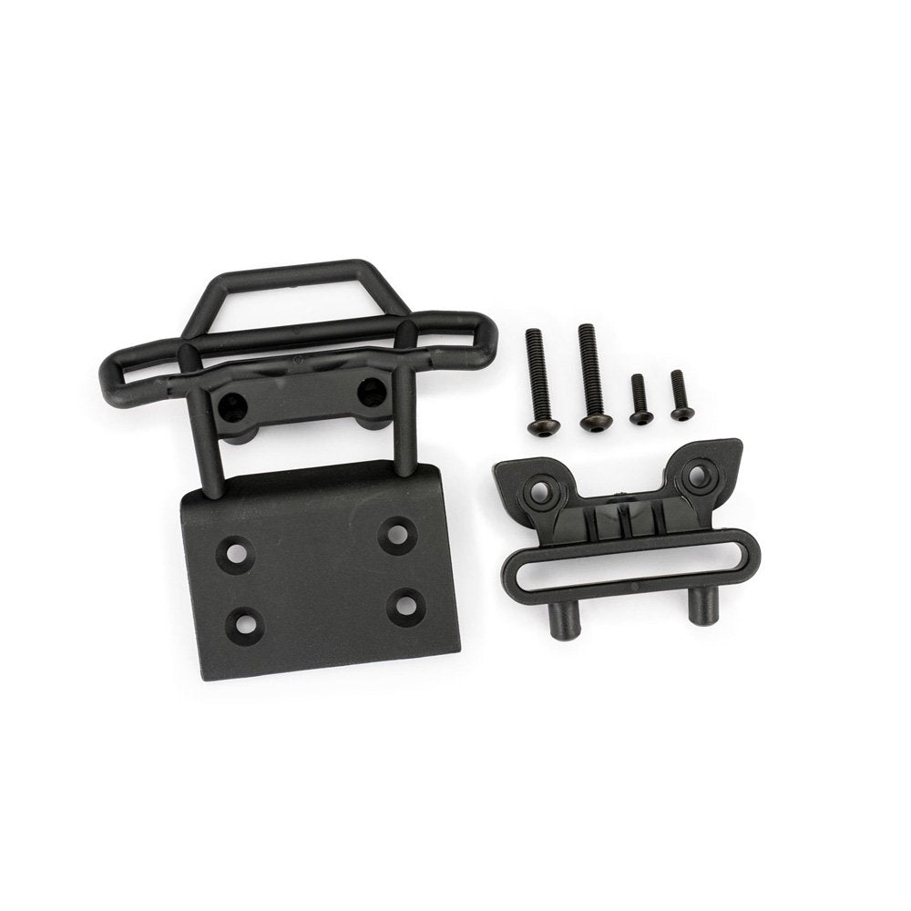 TRAXXAS BUMPER FRONT/MOUNT BLACK