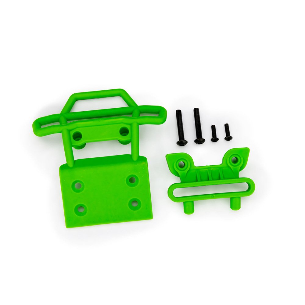 TRAXXAS BUMPER FRONT/MOUNT GREEN