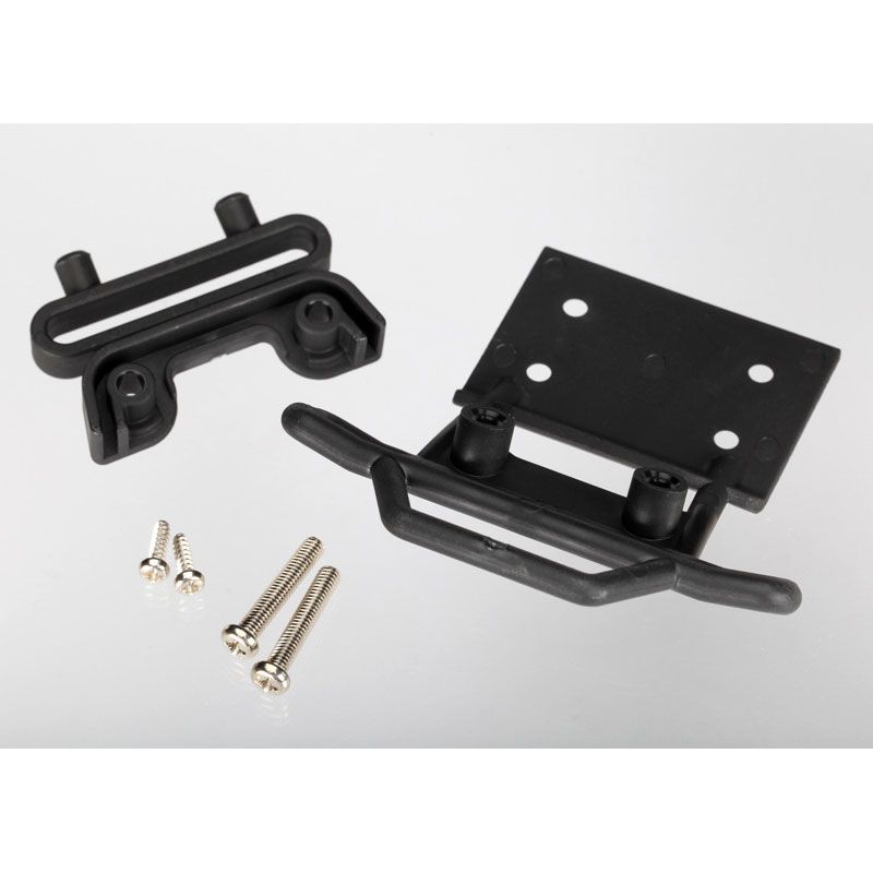 TRAXXAS BUMPER FRONT/MOUNT BLACK