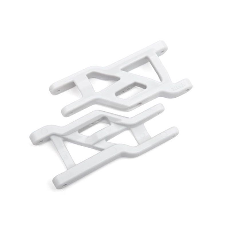 TRAXXAS SUSPENSION ARMS WHITE FRONT HEAVY DUTY (2)