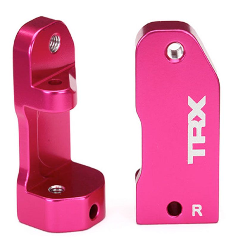 TRAXXAS CASTER BLOCKS 30-DEGREE PINK-ANODIZED