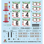 ITALERI 1/24 MERCEDES 450 SLC RALLYE BANDAMA 1979