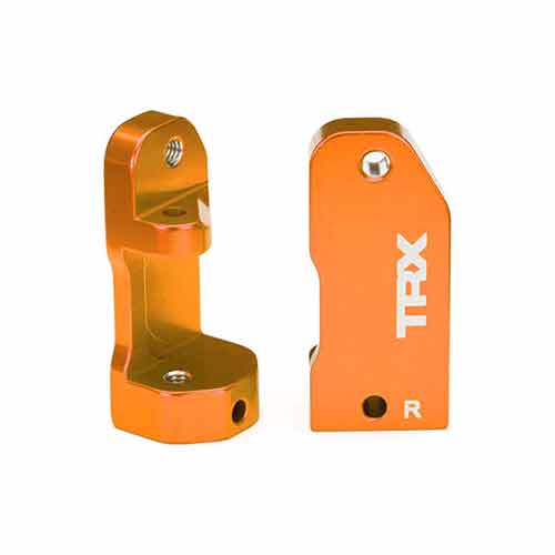 TRAXXAS CASTER BLOCKS 30-DEGREE ORNG-ANOD 6061-T6 ALUM (L&R)