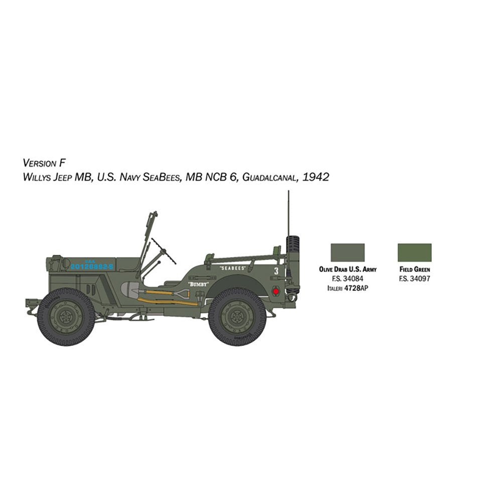ITALERI 1/24 WILLYS MB JEEP