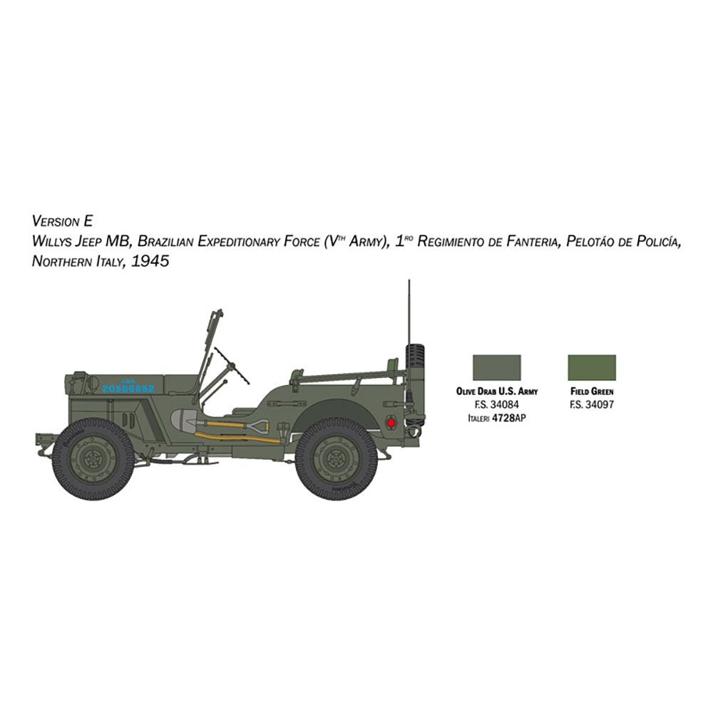 ITALERI 1/24 WILLYS MB JEEP