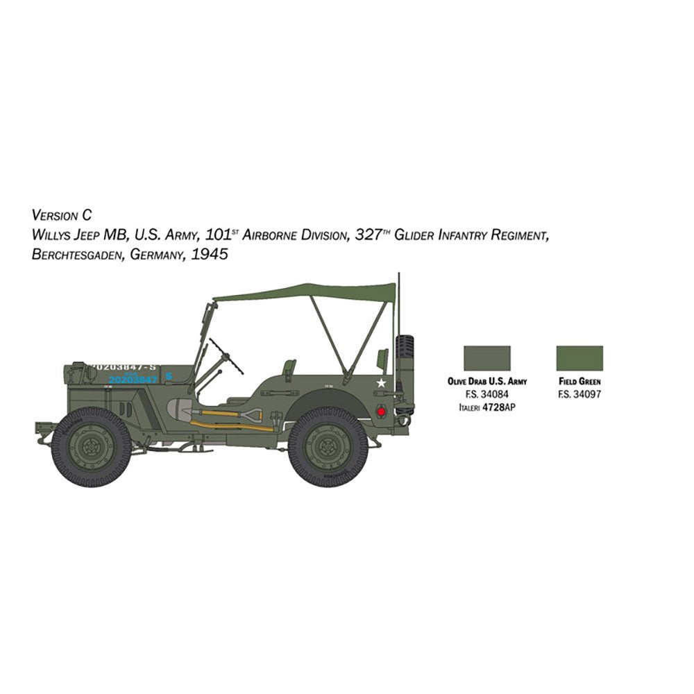 ITALERI 1/24 WILLYS MB JEEP