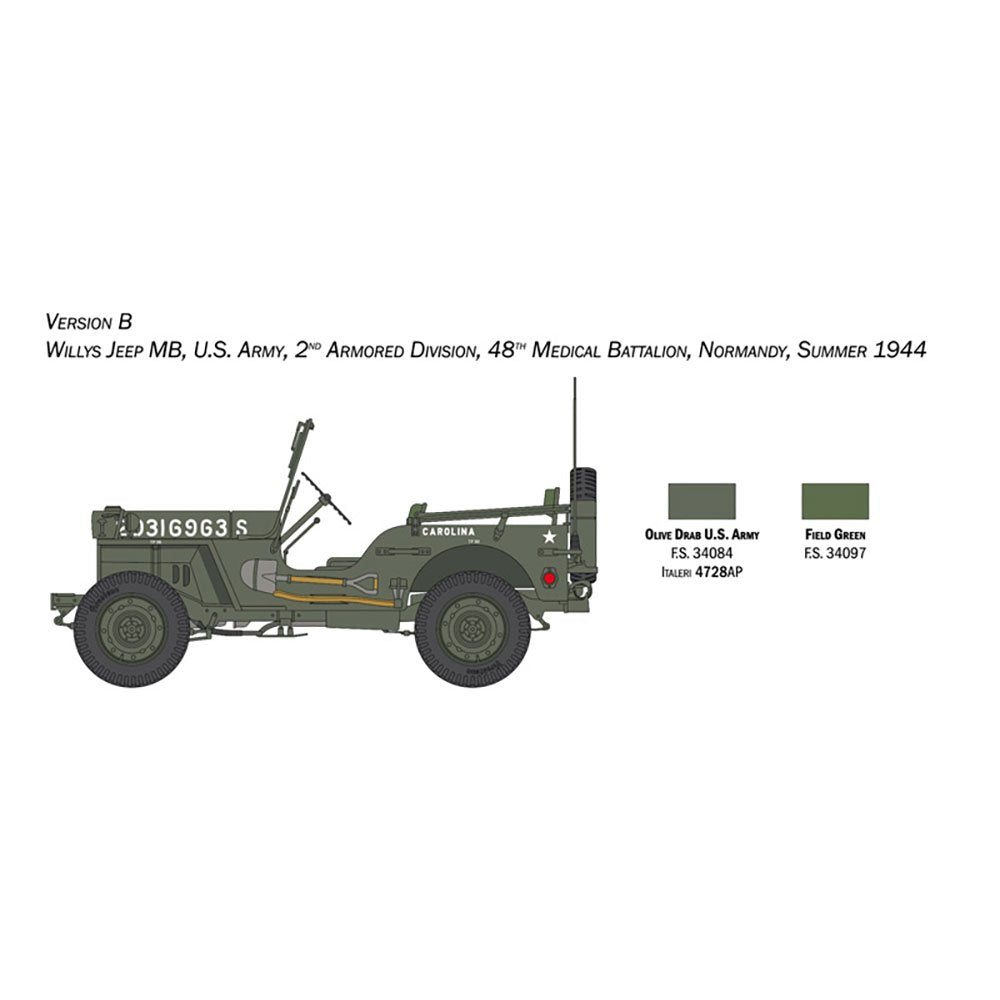 ITALERI 1/24 WILLYS MB JEEP
