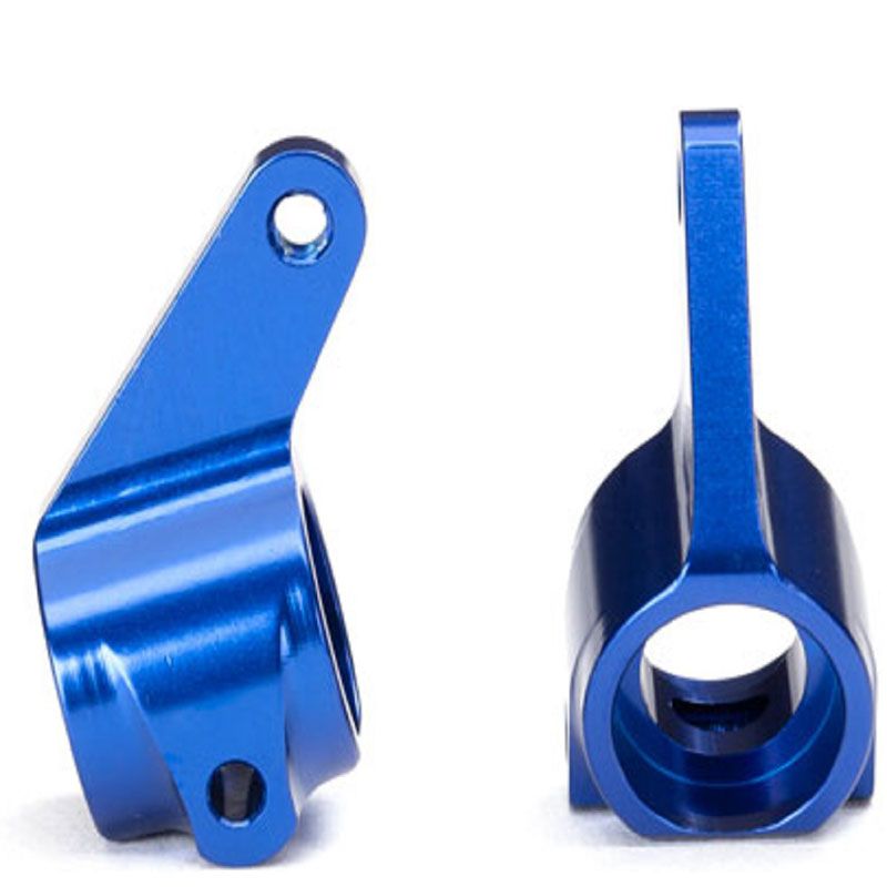 TRAXXAS STEERING BLOCKS (2) 6061-T6 BLUE ANODISED ALUMN 5 X 11MM BALL BEARINGS (4)