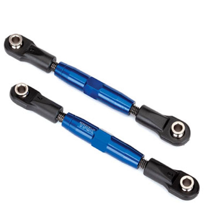 TRAXXAS CAMBER LINKS REAR (TUBES BLUE-ANOD 7075-T6 ALUM) (73MM) (2)/ ROD ENDS (4)/WRENCH (1)