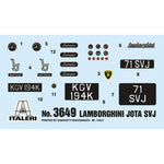 ITALERI 1/24 LAMBORGHINI MIURA JOTA SV J