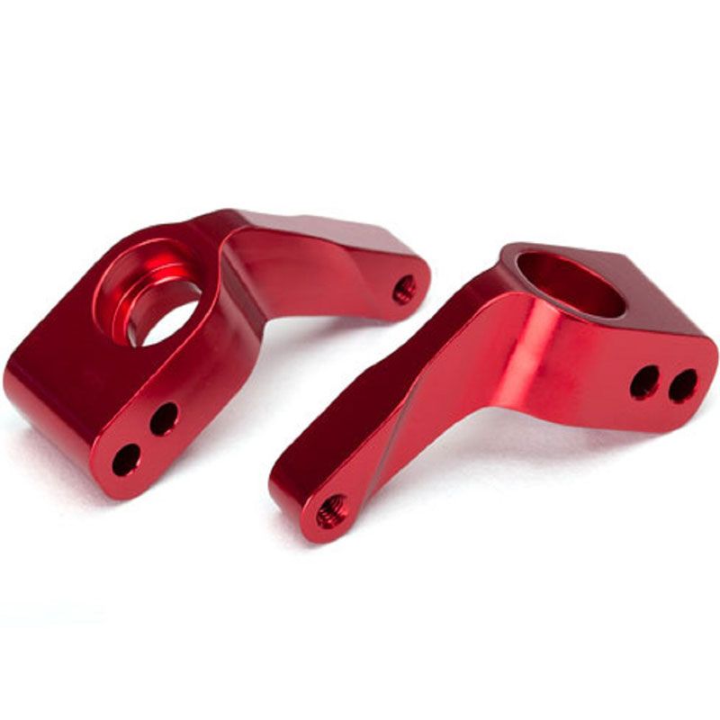 TRAXXAS STUB AXLE CARRIERS ALUM (RED)
