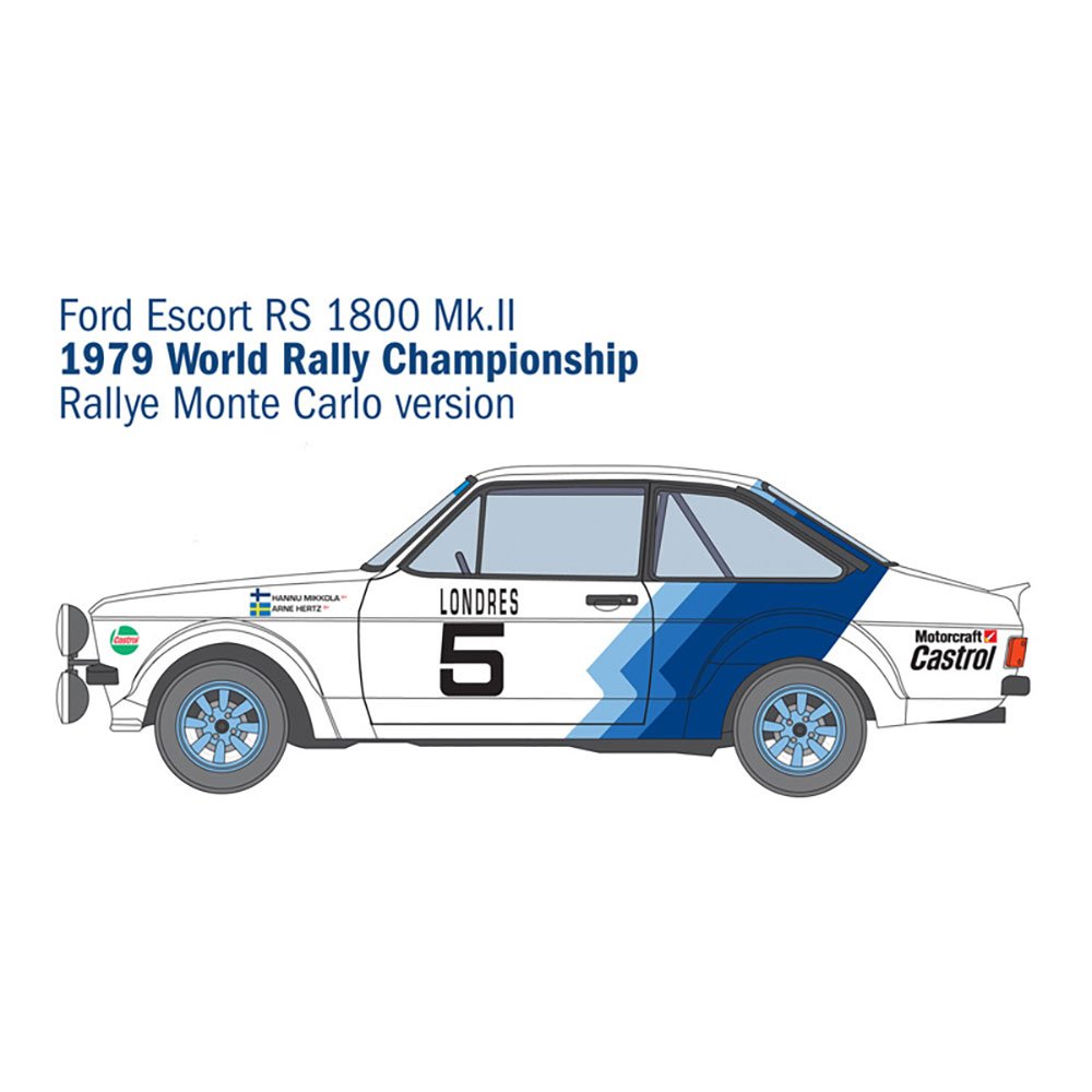 ITALERI 1/24 FORD ESCORT RS 1800 MK.II