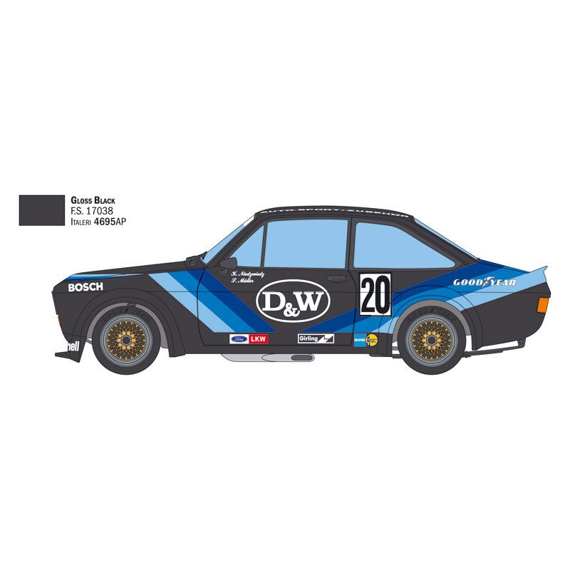 ITALERI 1/24 FORD ESCORT ZAKSPEED GR.2