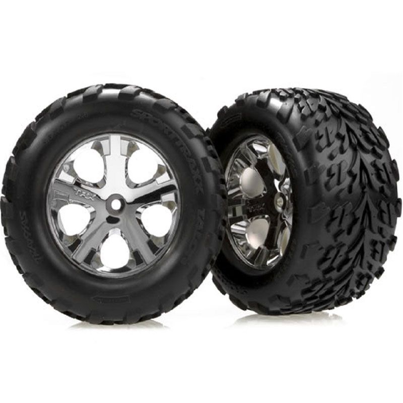 TRAXXAS TYRES AND WHEELS ASSY
