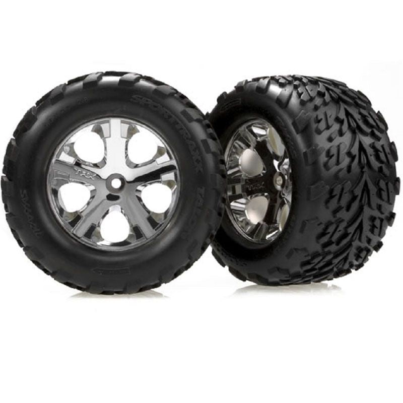 TRAXXAS TYRES AND WHEELS ASSEMBLED