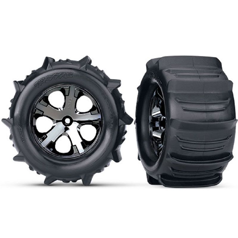 TRAXXAS TIRES & WHEELS ASSEMB GLUED (2.8')