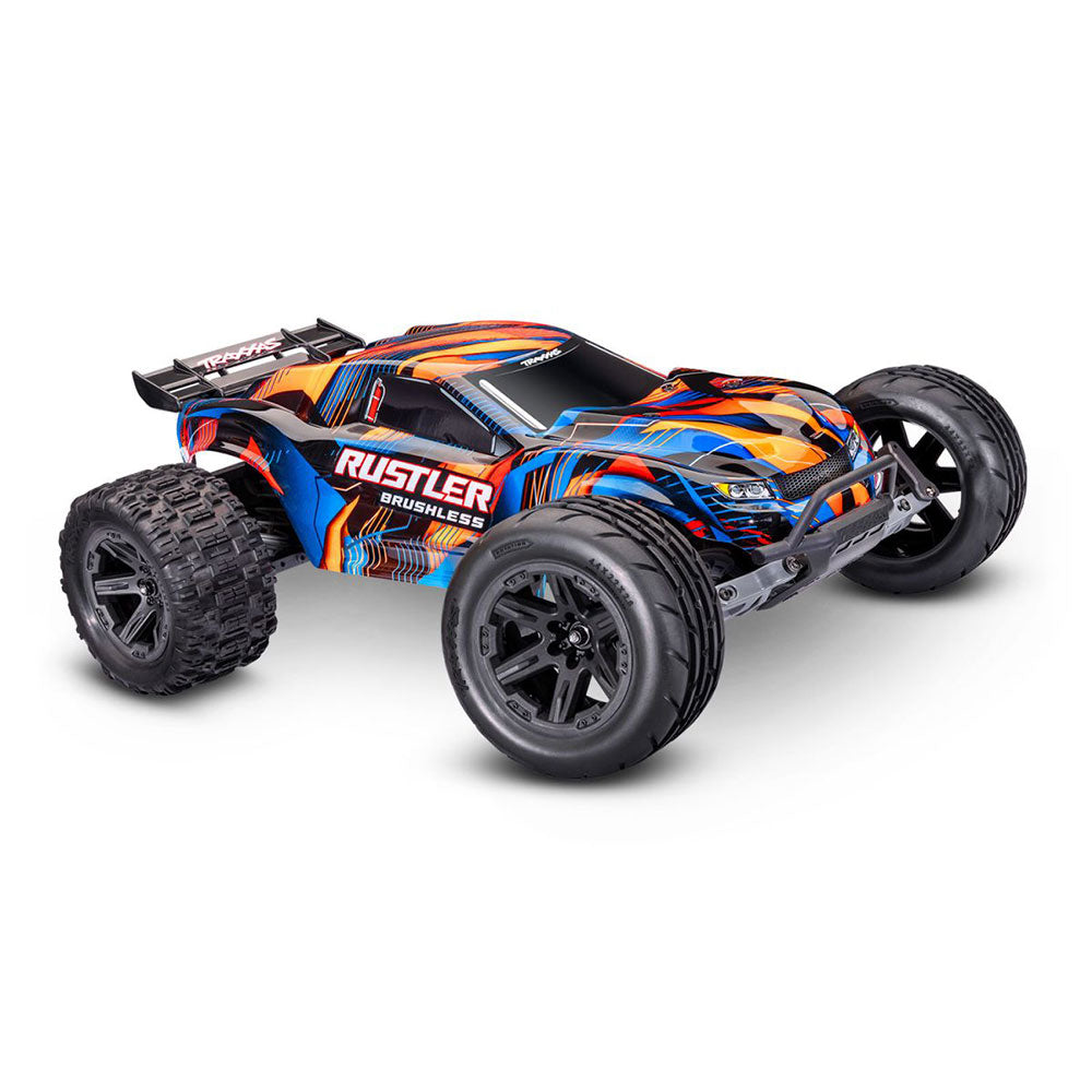 TRAXXAS RUSTLER 2WD BRUSHLESS - ORANGE