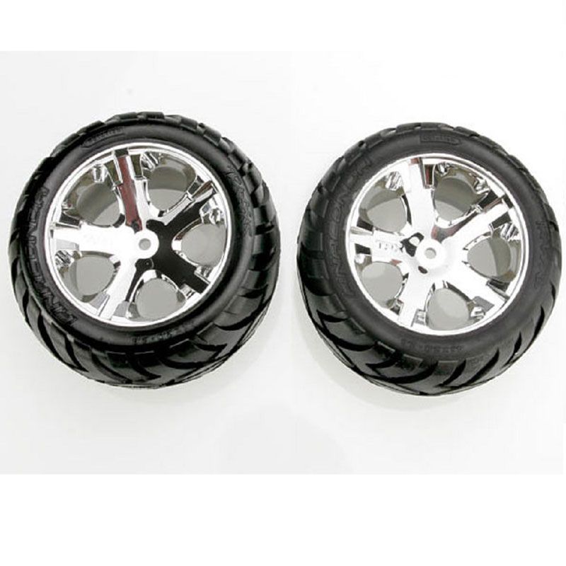 TRAXXAS TYRES AND WHEELS ASSEMBLED AND GLUED