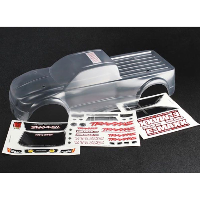 TRAXXAS BODY EMAXX BRUSHLESS CLEAR