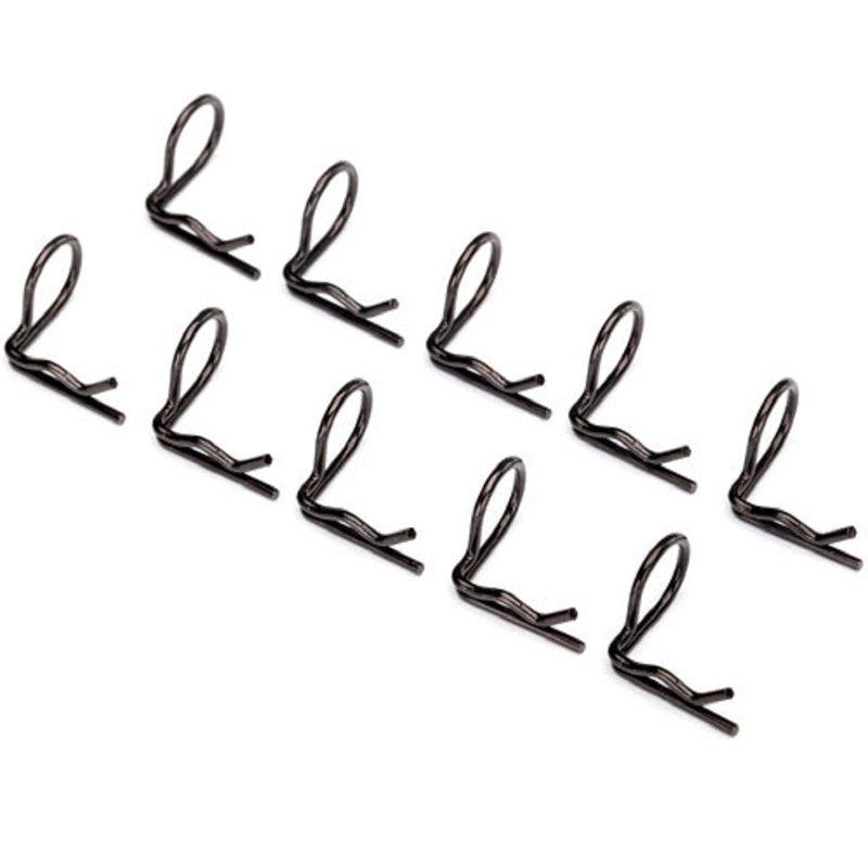 TRAXXAS BODY CLIP (MOUNTING CLIP) ANGLED 90-DEGREES (BLACK) (10)