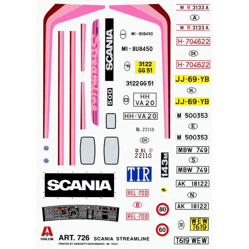 ITALERI 1/24 SCANIA R 143 M 500 STREAMLINE 4X2