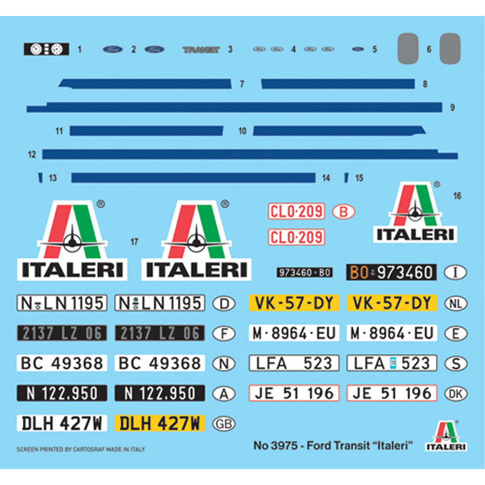 ITALERI 1/24 FORD TRANSIT "ITALERI"