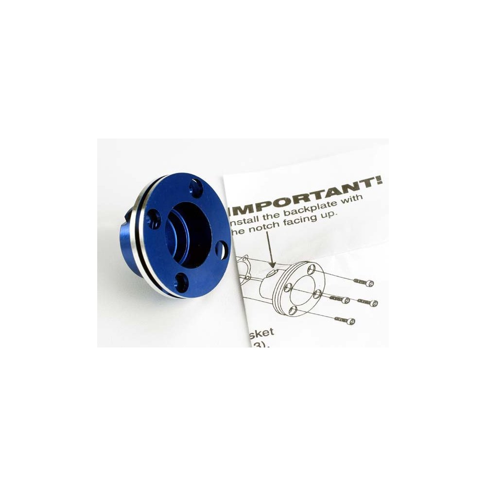 TRAXXAS BACKPLATE ALUM BLUE NON-RECOIL