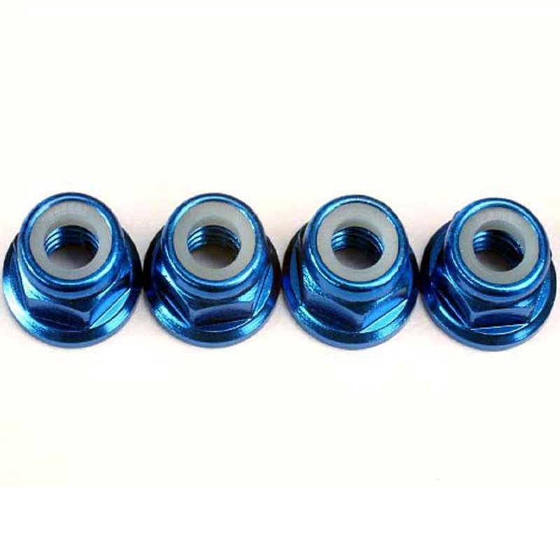 TRAXXAS NUT 5MM FLANGED ALUM.