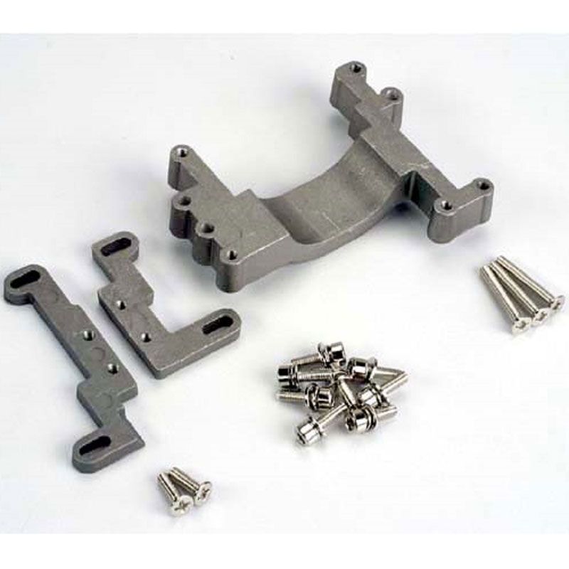 TRAXXAS ENGINE MOUNT'G SET ALUMI