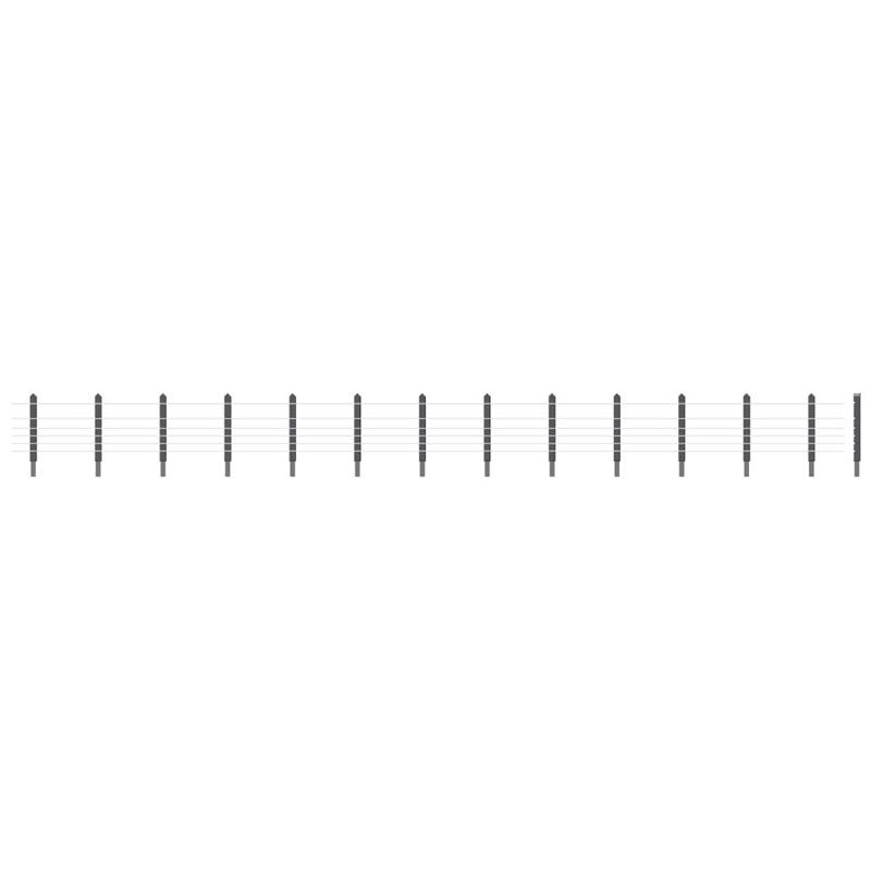 PECO RATIO GWR LINESIDE FENCING (36 POSTS WITH WIRE)