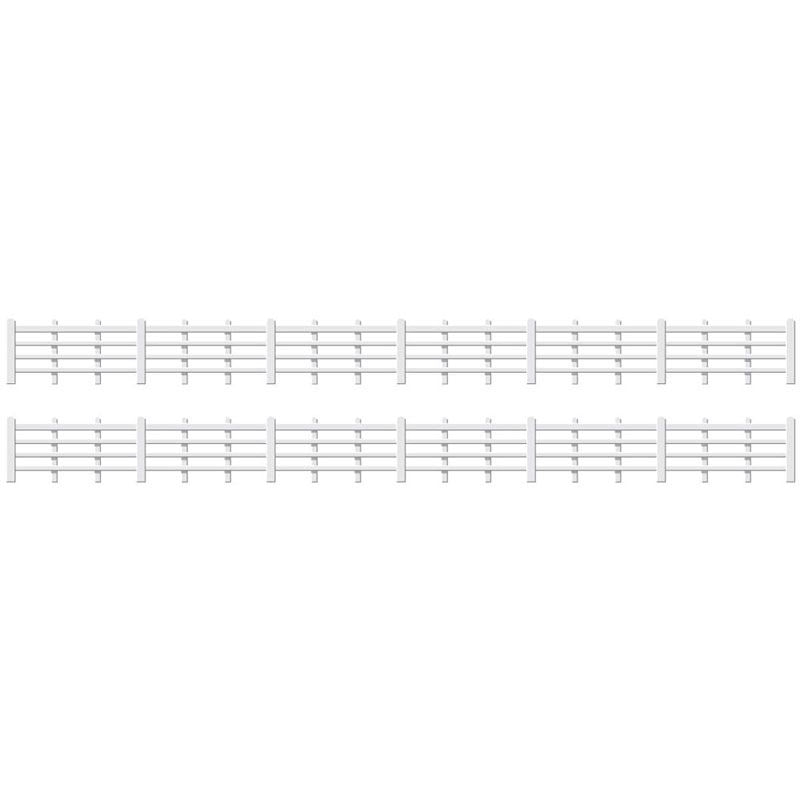 PECO RATIO LINESIDE FENCING WHITE (4 BAR)