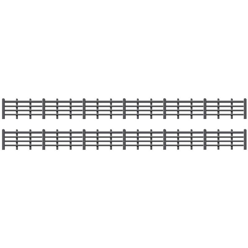 PECO RATIO LINESIDE FENCING BLACK (4 BAR)