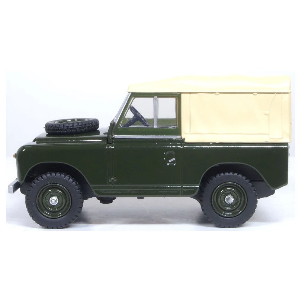 OXFORD 1/43 LAND ROVER SERIES 2 SWB CANVAS - BRONZE AND GREEN