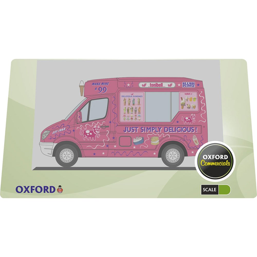 OXFORD 1/43 WHITBY MONDIAL ICE CREAM VAN - TONIBELL LIVERY