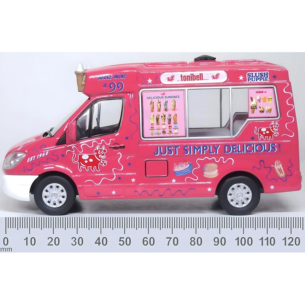 OXFORD 1/43 WHITBY MONDIAL ICE CREAM VAN - TONIBELL LIVERY