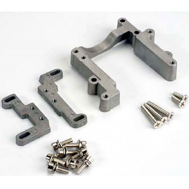 TRAXXAS ENGINE MOUNT'G SET ALUMI