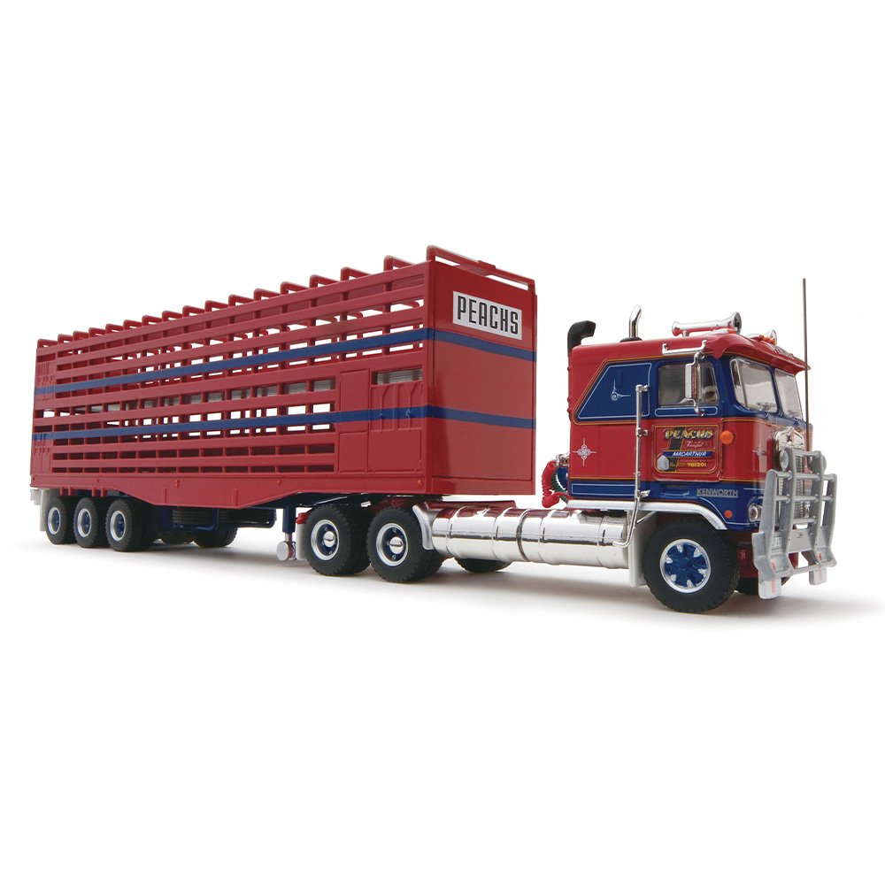HIGHWAY REPLICAS 1/64 LIVESTOCK SEMI - PEACHS