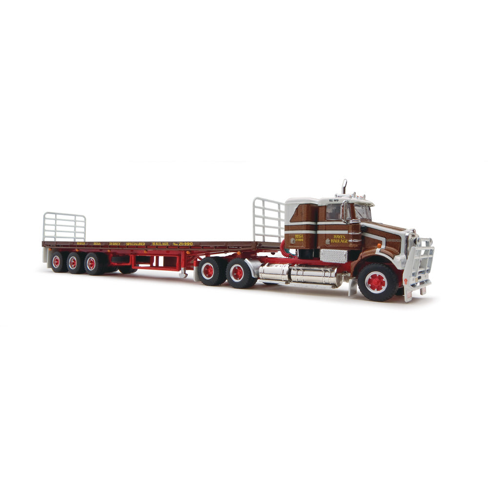 HIGHWAY REPLICAS 1/64 FREIGHT SEMI FLATBED - HAYES HAULAGE