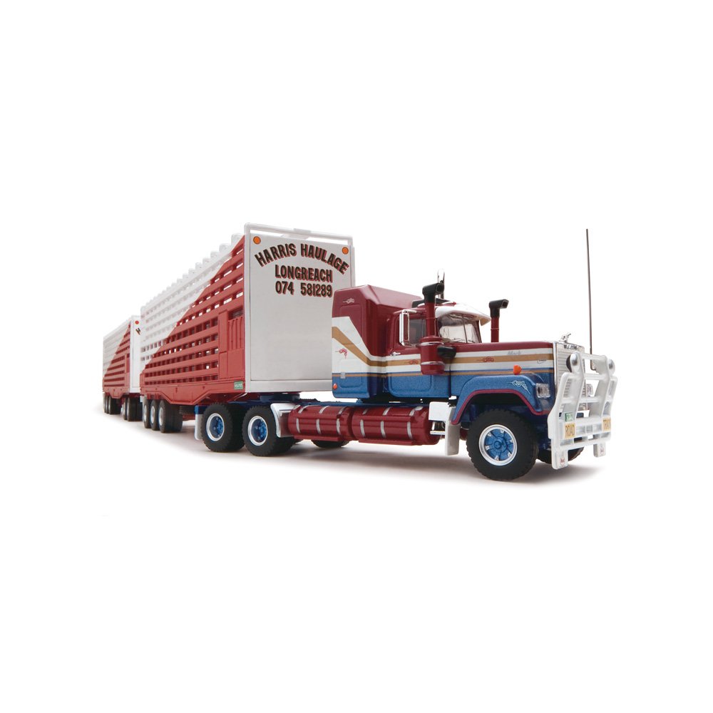 HIGHWAY REPLICAS 1/64 LIVESTOCK ROAD TRAIN - HARRIS HAULAGE