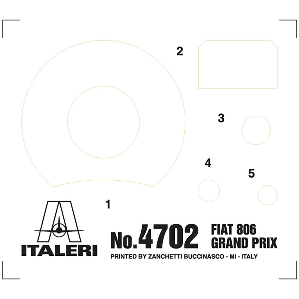 ITALERI 1/12 FIAT 806 GRAND PRIX